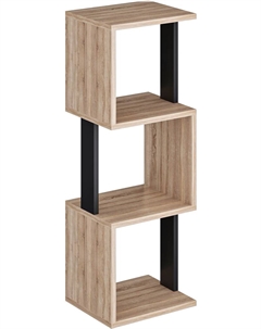 Стеллаж СН-3-Дуб-Черный Макс стайл