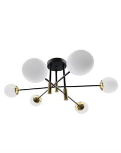 Светильник подвесной (М) НПБ 02-6х60-101 X20993/6 6х60Вт E27 черный/золото Aitin-pro