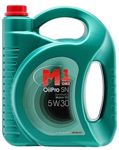 Масло моторное синтетическое М1 ONE OILPRO SAE 5W-30 SN/CF, 4,5 л M1