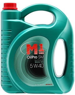 Масло моторное синтетическое М1 ONE OILPRO SAE 5W-40 SM/CF, 4,5 л M1