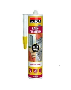 Клей-герметик полиуретановый "" Flex PU40 белый 300 мл Soudal