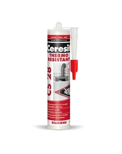 Герметик термостойкий 28 CS красный 280мл Ceresit