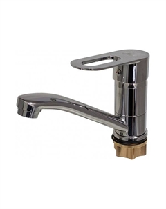 Смеситель для умывальника на гайке, поворотный излив WISENT арт.WP45240-2 Wisent