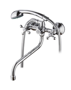 Смеситель для ванны и душа Ledeme длинный излив L2308