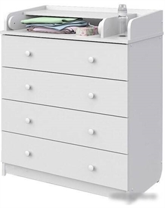 Детский комод Сириус 804-2 (белый) Атон мебель