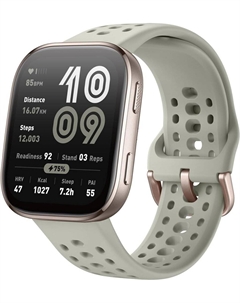 Умные часы Bip 6 (титановый, с светло-серым силиконовым ремешком) Amazfit