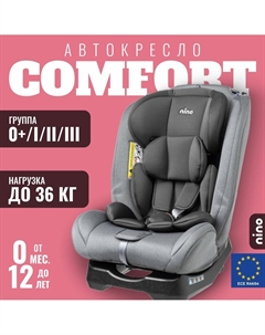 Детское автокресло Comfort ZY02A (серый/черный) Nino