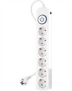 Сетевой фильтр BK-6-EU-1.8-10-W (1.8м, 6 розеток, белый) Ippon