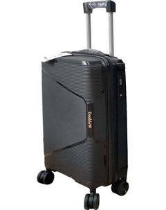 Чемодан-спиннер 088 (S, черный) Doublew