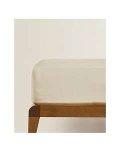 Натяжная простыня Percale на резинке 300 TC 180 x 200 x 40 см Zara home