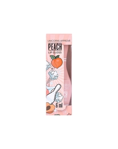 Блеск для губ в форме кегли персик Peach Lip Gloss Unicorns approve