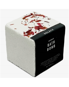 Бомбочка для ванны "Кокос" с морской солью, шиммером и сухоцветами Solace