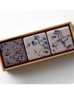 Набор бомбочек для ванны (3 шт) с солью, шиммером и сухоцветами Solace