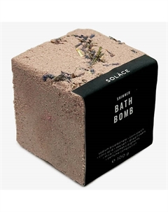 Бомбочка для ванны "Миндаль" с морской солью, шиммером и сухоцветами Solace