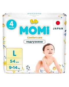 Подгузники "Comfort Care" размер L 9-14 кг Momi