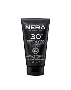 Крем для лица солнцезащитный SPF 30 Crema Viso Alta Protezione 50 Nera pantelleria