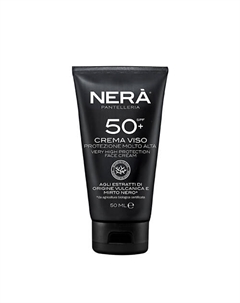 Крем для лица солнцезащитный SPF 50 Crema Viso Protezione Molto Alta 50 Nera pantelleria