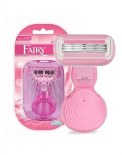 Бритва женская 1 сменная кассета 4 лезвия с дорожным чехлом Goodmax