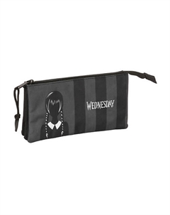 Тройной пенал 22x12x3 cm Wednesday