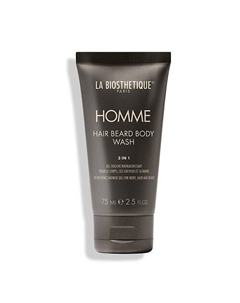 Очищающий и освежающий гель для тела, волос и бороды Hair Beard Body Wash 75 La biosthetique