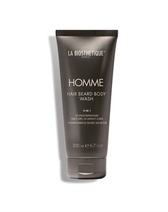 Очищающий и освежающий гель для тела, волос и бороды Hair Beard Body Wash 200 La biosthetique