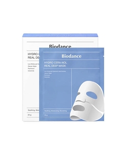 Набор ночных гидрогелевых масок для лица с церамидами Hydro Cera-Nol Real Deep Mask Biodance