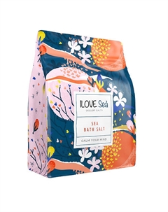 Морская соль для ванн натуральная, крупная Ilovemg