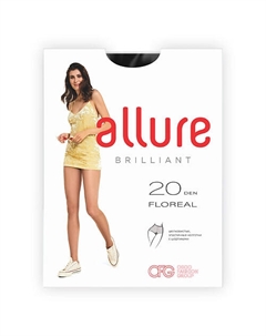 Колготки женские 20 ден Floreal nero Allure