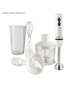 Блендер Scarlett SC-HB42M33, погружной, 700 Вт, белый