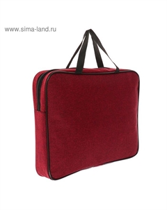 Папка с ручками текстильная А4, "Офис" 350 х 270 х 60 мм, для бумаг, для офиса, ПДМ-111, бургунди Calligrata