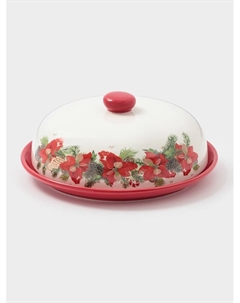 Блинница «Новогоднее настроение», 23.5×9.7 см, доломит, белая Доляна