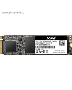 Накопитель SSD A-Data XPG SX6000 Lite M.2 2280 ASX6000LNP-256GT-C, 256Гб, PCI-E x4 A-data