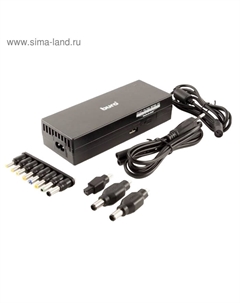 Адаптер питания Buro BUM-1129 М120, ручной, 120 Вт, 12 В-24 В, 11-переходников, 1xUSB, 1 A