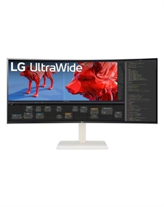 Монитор LG 38" UltraWide 38WR85QC-W белый NANO IPS LED 21:9 HDMI M/M матовая HAS Piv 600cd  1066917 Lg