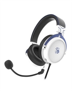 Наушники с микрофоном A4Tech Bloody M590i синий/белый 1м мониторные USB оголовье (M590I SPO  106857 A4tech
