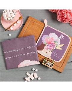 Набор подарочный «Для тебя»: полотенце 40×73 см, прихватка 19×19 см, магнит 11×7 см Этель