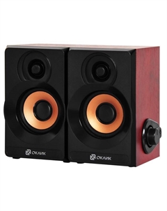 Колонки Оклик OK-161 2.0 черный/вишня 6Вт Oklick