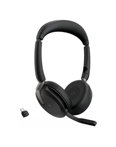 Наушники с микрофоном Jabra Evolve2 65 Flex черный накладные BT оголовье (26699-999-999)