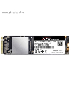 Накопитель SSD A-Data XPG SX6000 Pro M.2 2280 ASX6000PNP-512GT-C, 512Гб, PCI-E x4 A-data
