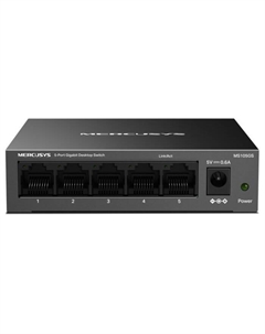 Коммутатор Mercusys MS105GS (L2) 5x1Гбит/с неуправляемый