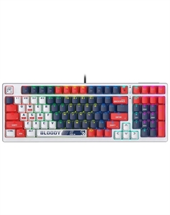 Клавиатура A4Tech Bloody S98 Sports Navy BLMS Plus механическая синий/белый USB for gamer L  107042 A4tech