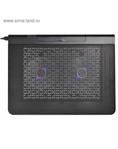 Подставка для ноутбука Buro BU-LCP170-B214 17" 2xUSB 2x 140ммFAN черная