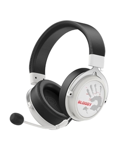 Наушники с микрофоном A4Tech Bloody MR590 Sports белый/черный 1.5м мониторные BT/Radio/3.5m  106857 A4tech