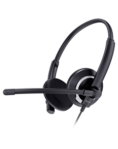 Наушники с микрофоном Acer OHW307 черный 1.8м накладные оголовье (ZL.HDSEE.002)