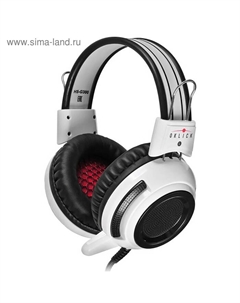 Наушники с микрофоном Oklick HS-G300 ARMAGEDDON, 2.3м, мониторы, оголовье, цвет белый-черный