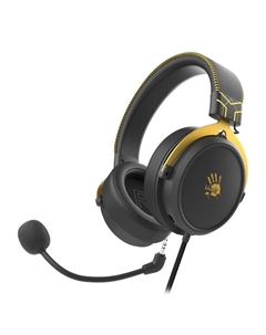 Наушники с микрофоном A4Tech Bloody M590i желтый/серый 1м мониторные USB оголовье (M590I SP  106857 A4tech