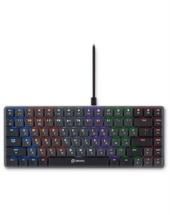 Клавиатура Оклик K615X механическая черный/серебристый USB Multimedia LED (1934413) Oklick