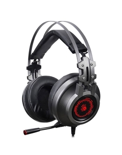 Наушники с микрофоном A4Tech Bloody J527 серый 2м мониторные USB оголовье (J527) A4tech