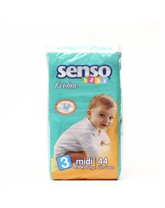 Подгузники «» Ecoline Midi (4-9 кг), 44 шт Senso baby