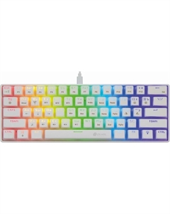 Клавиатура Оклик K763W механическая белый USB беспроводная BT/Radio Multimedia for gamer LE  106689 Oklick